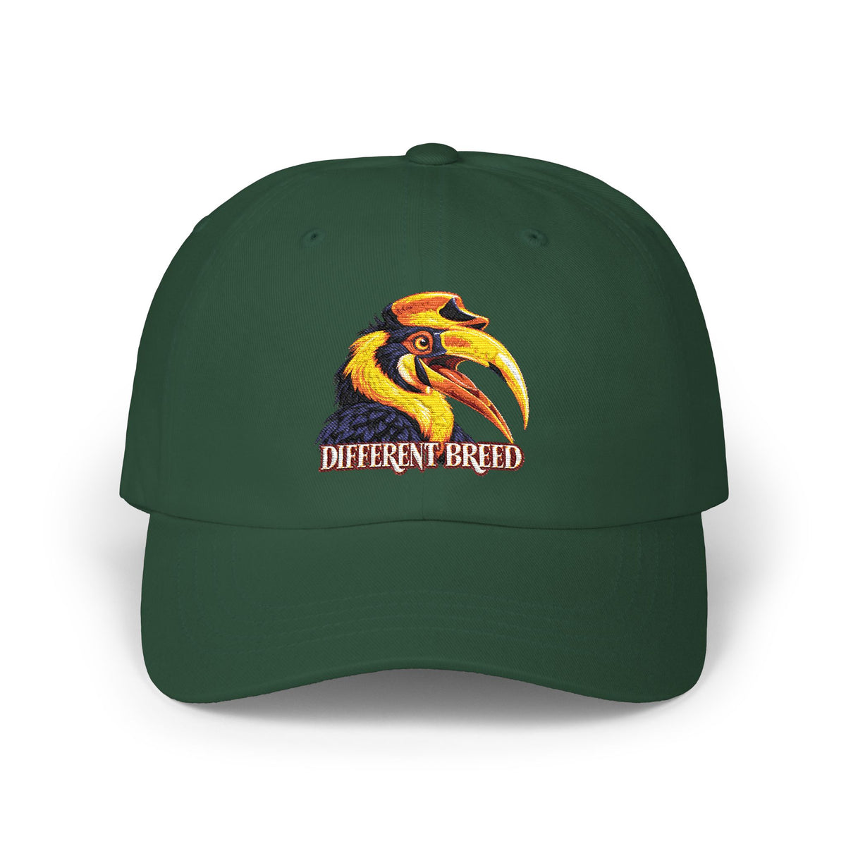 Different Breed Dad Cap — Embroidered Hornbill Bird Baseball Hat