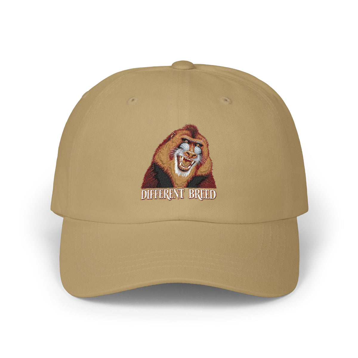 Dad Cap — Embroidered Laughing Lion "Biggest Friend" Hat