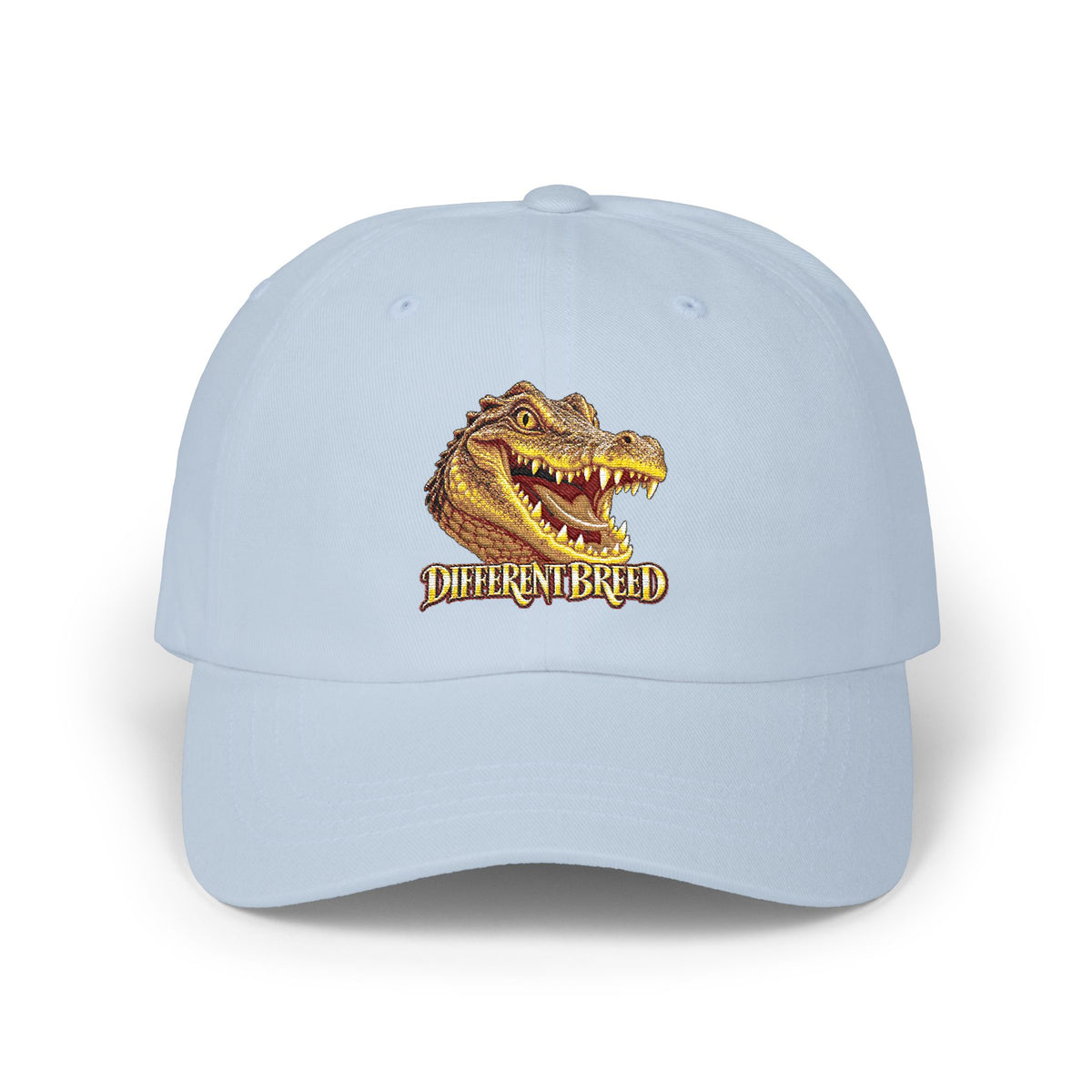 Classic Dad Cap — Crocodile Head "Different Breed" Embroidered Baseball Hat
