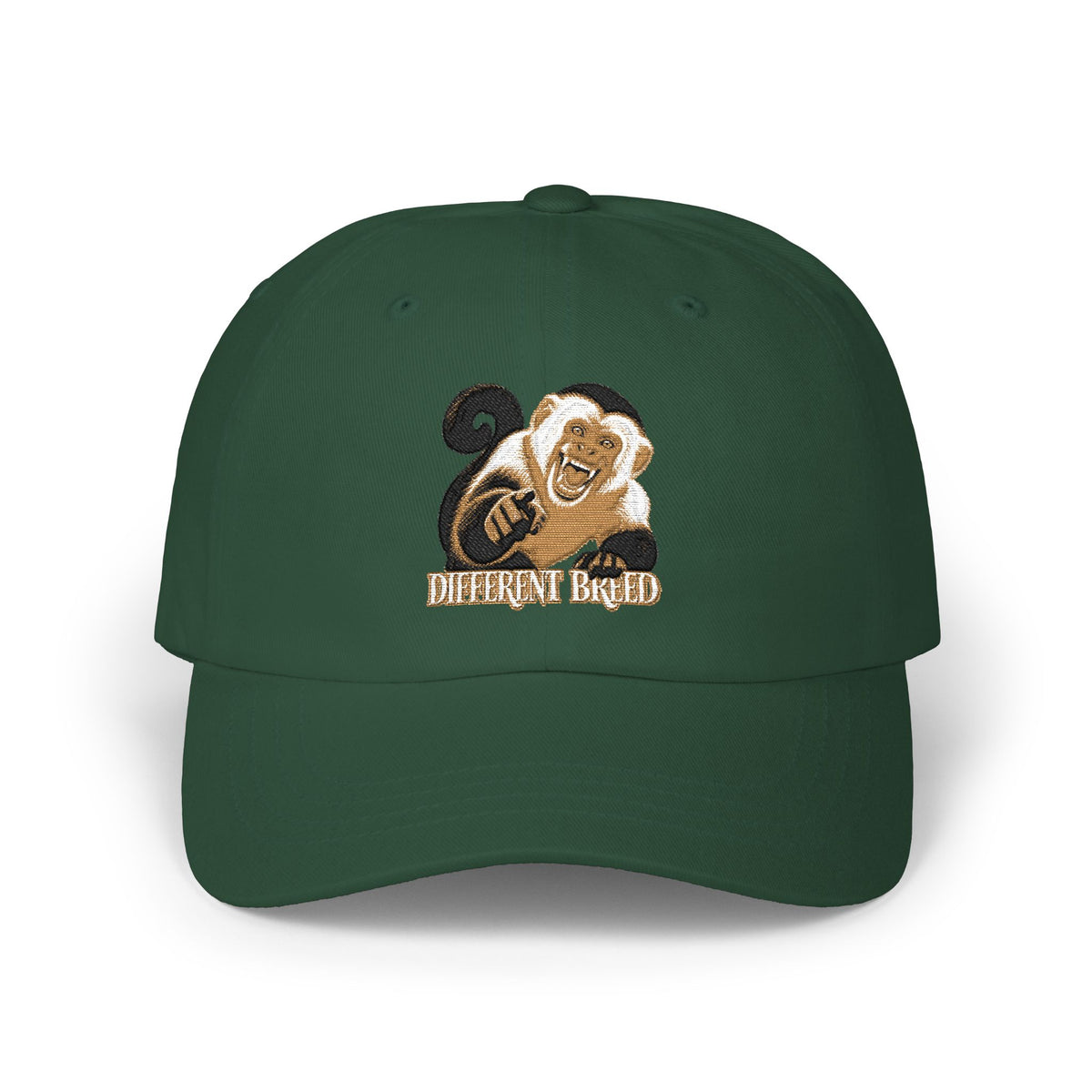 Dad Cap — Gold & Black Embroidered Ram Logo ‘ENTHRALLED’ Baseball Hat