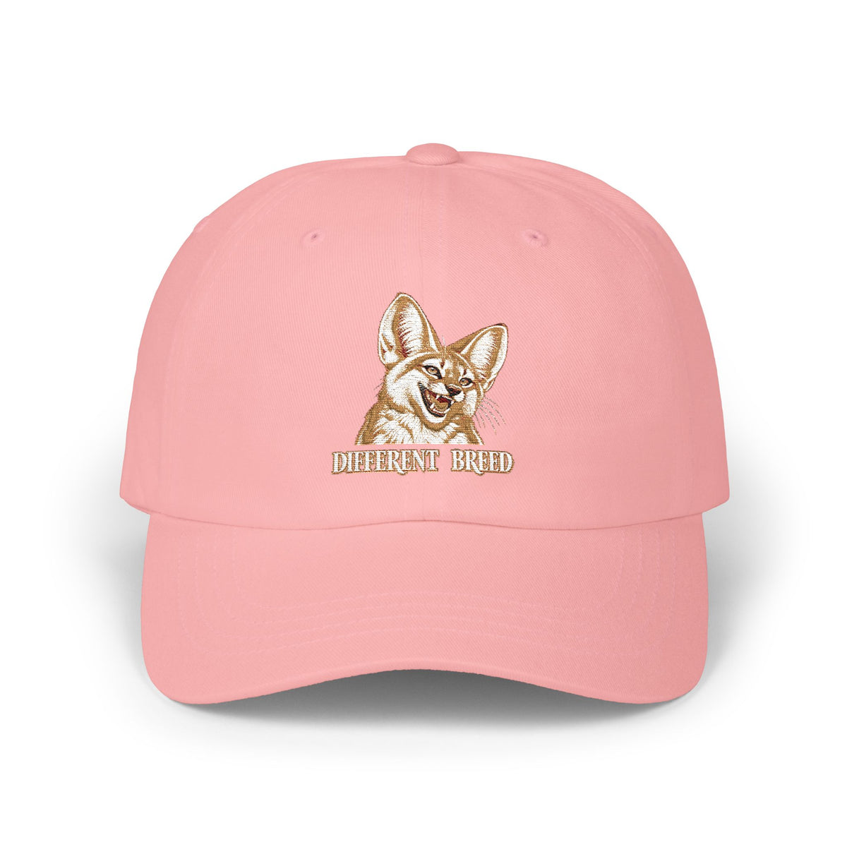 Embroidered Fennec Fox Dad Cap — 'Different Breed' Cute Animal Baseball Hat