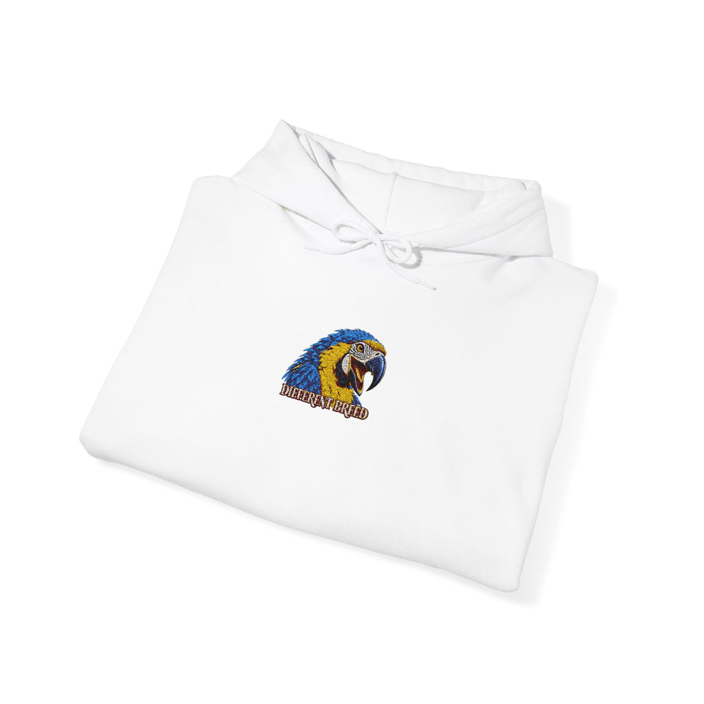 Hedgehog Floral Hoodie – Cute Blue & Yellow Garden Critter Sweatshirt