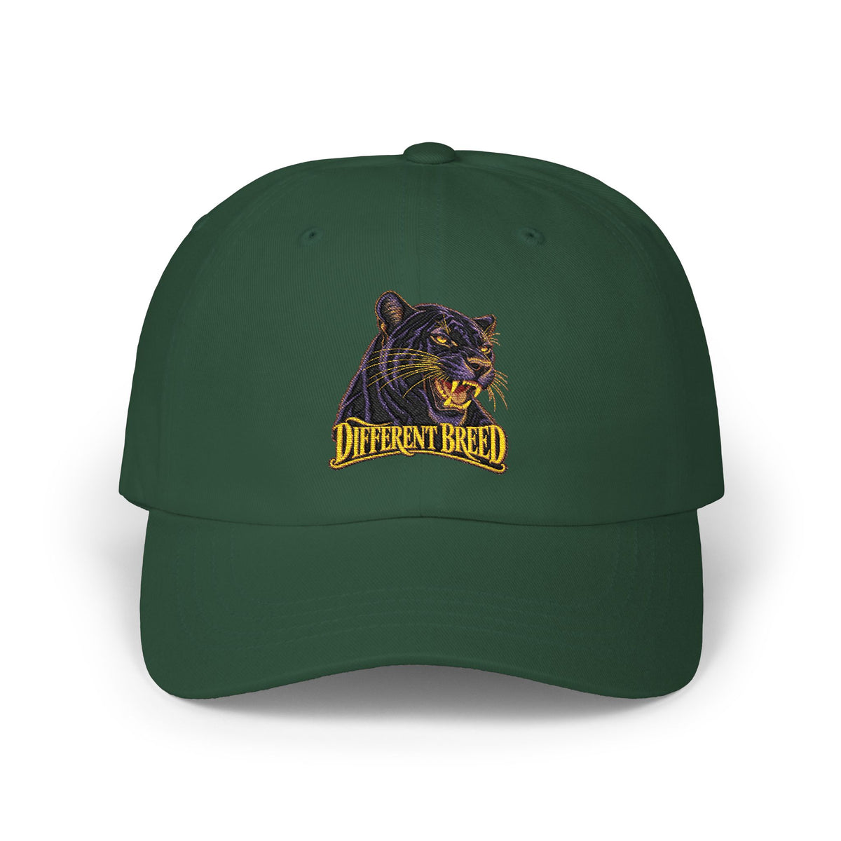 Dad Cap — Embroidered Black Panther "Different Breed" Vintage Baseball Hat