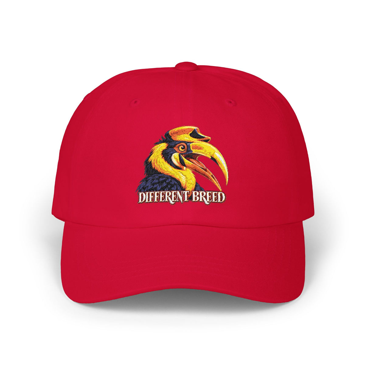 Different Breed Dad Cap — Embroidered Hornbill Bird Baseball Hat