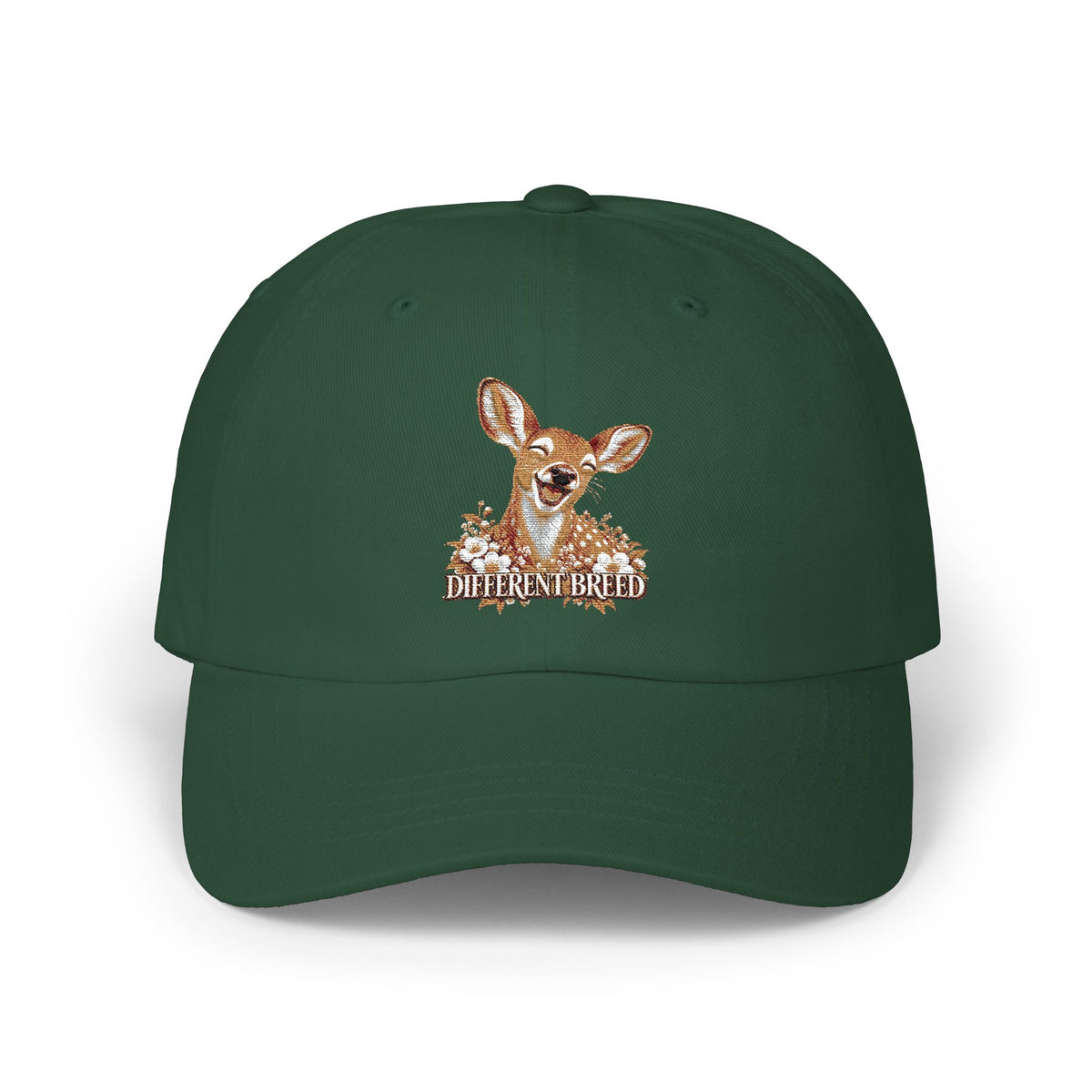 Classic Dad Cap — Cute Fawn Embroidered Deer Hat