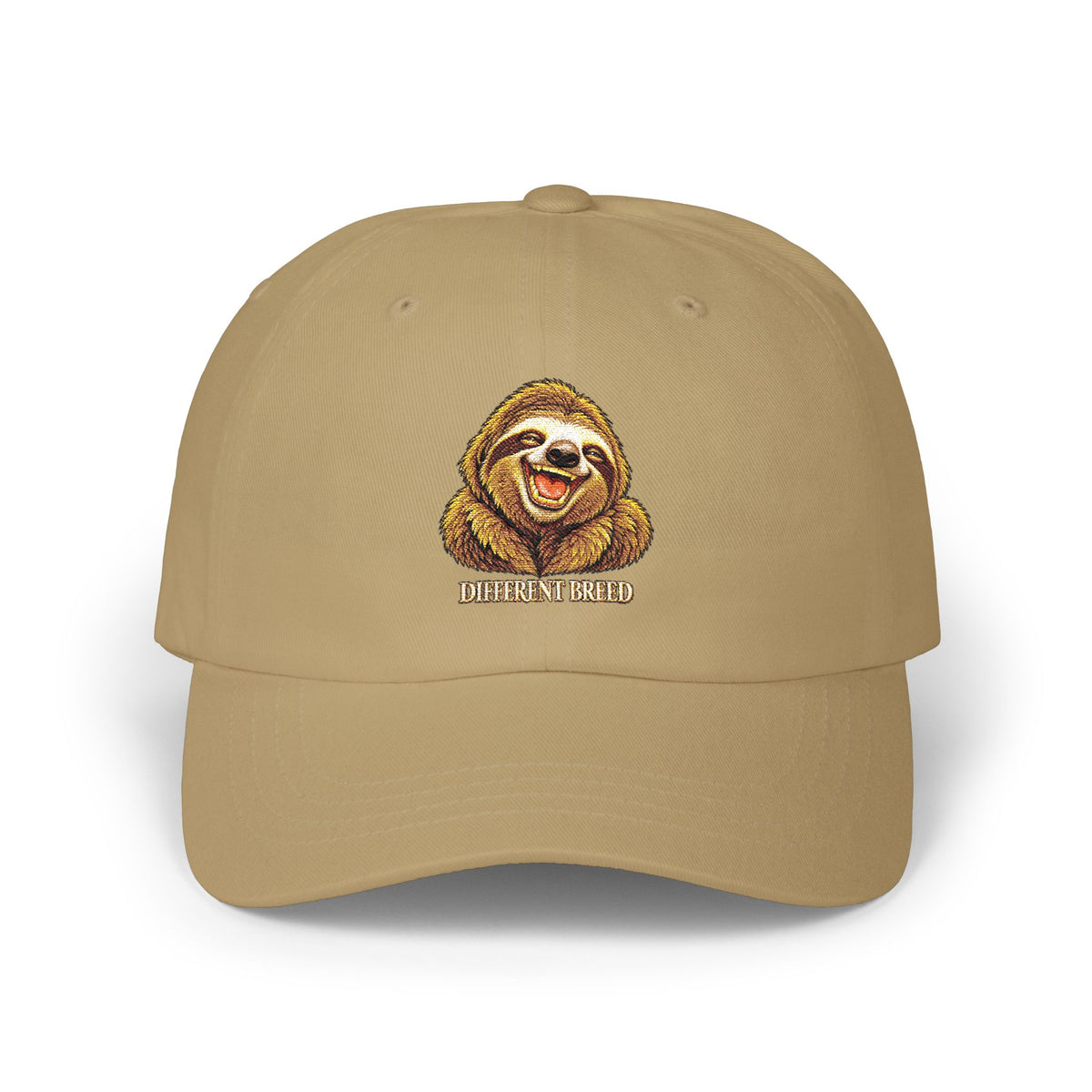 Sloth Smile Classic Dad Cap — Embroidered Relaxed Sloth Hat