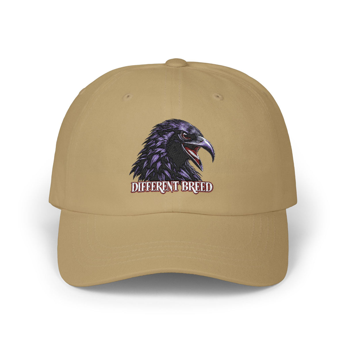 Dad Cap — Raven Head "Different Breed" Embroidered Hat