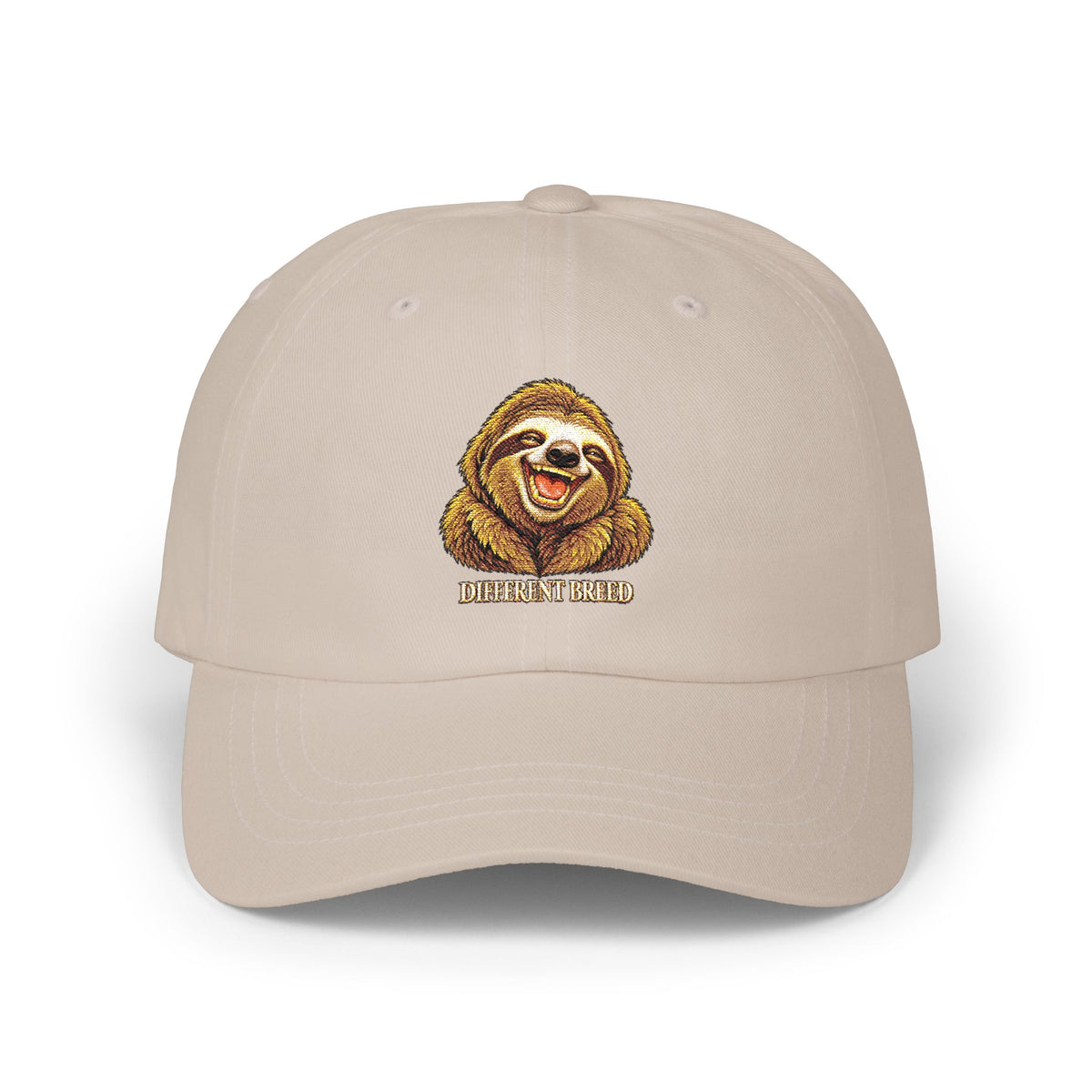 Sloth Smile Classic Dad Cap — Embroidered Relaxed Sloth Hat