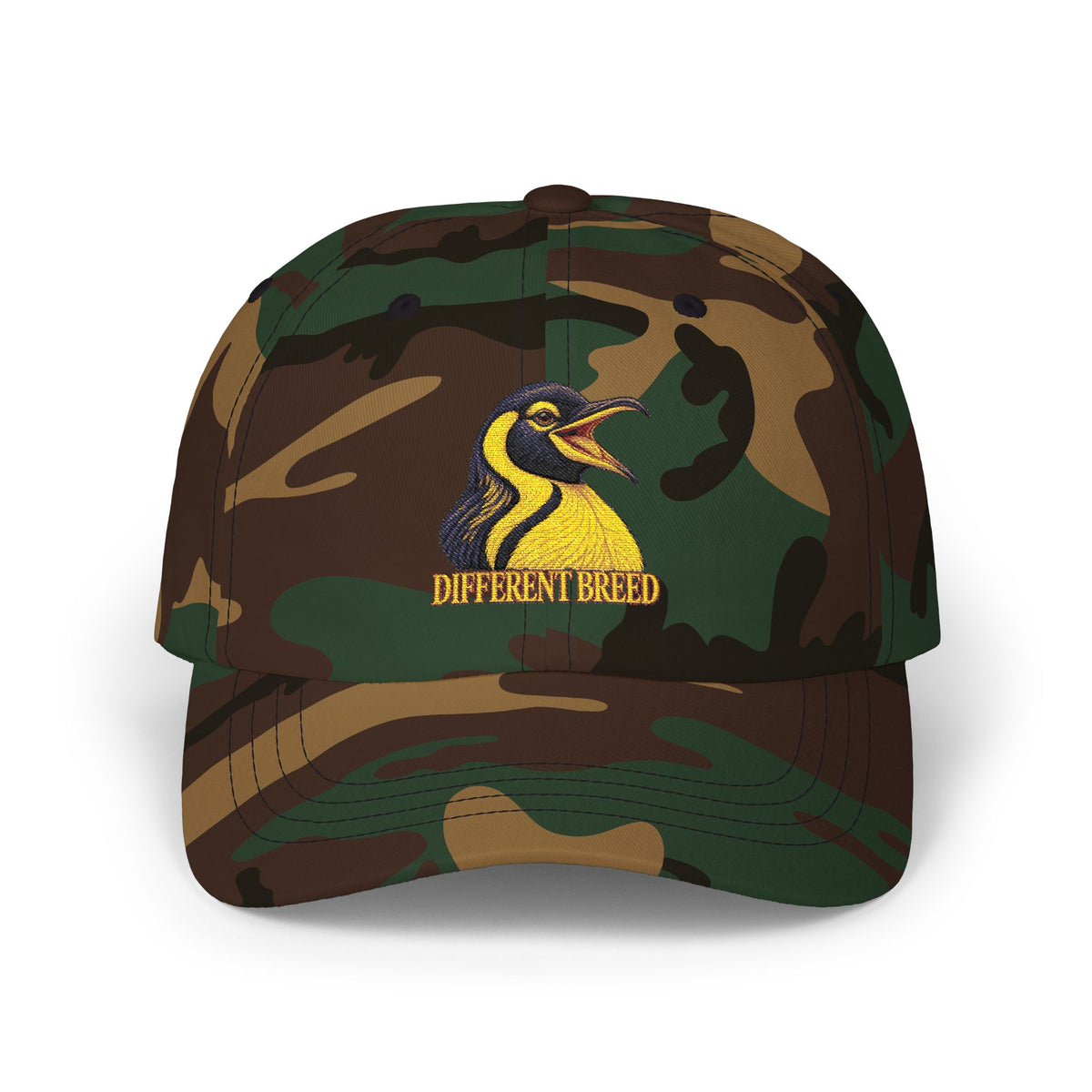 Penguin Logo Dad Cap - Embroidered 'Different Breed' Baseball Hat