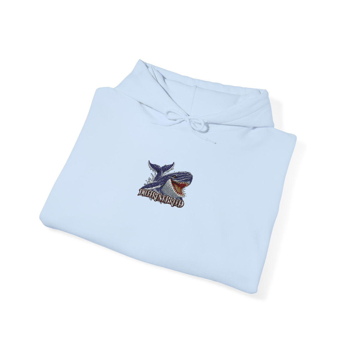 Dragon Crest Hoodie — Small Embroidered Fantasy Dragon Chest Design