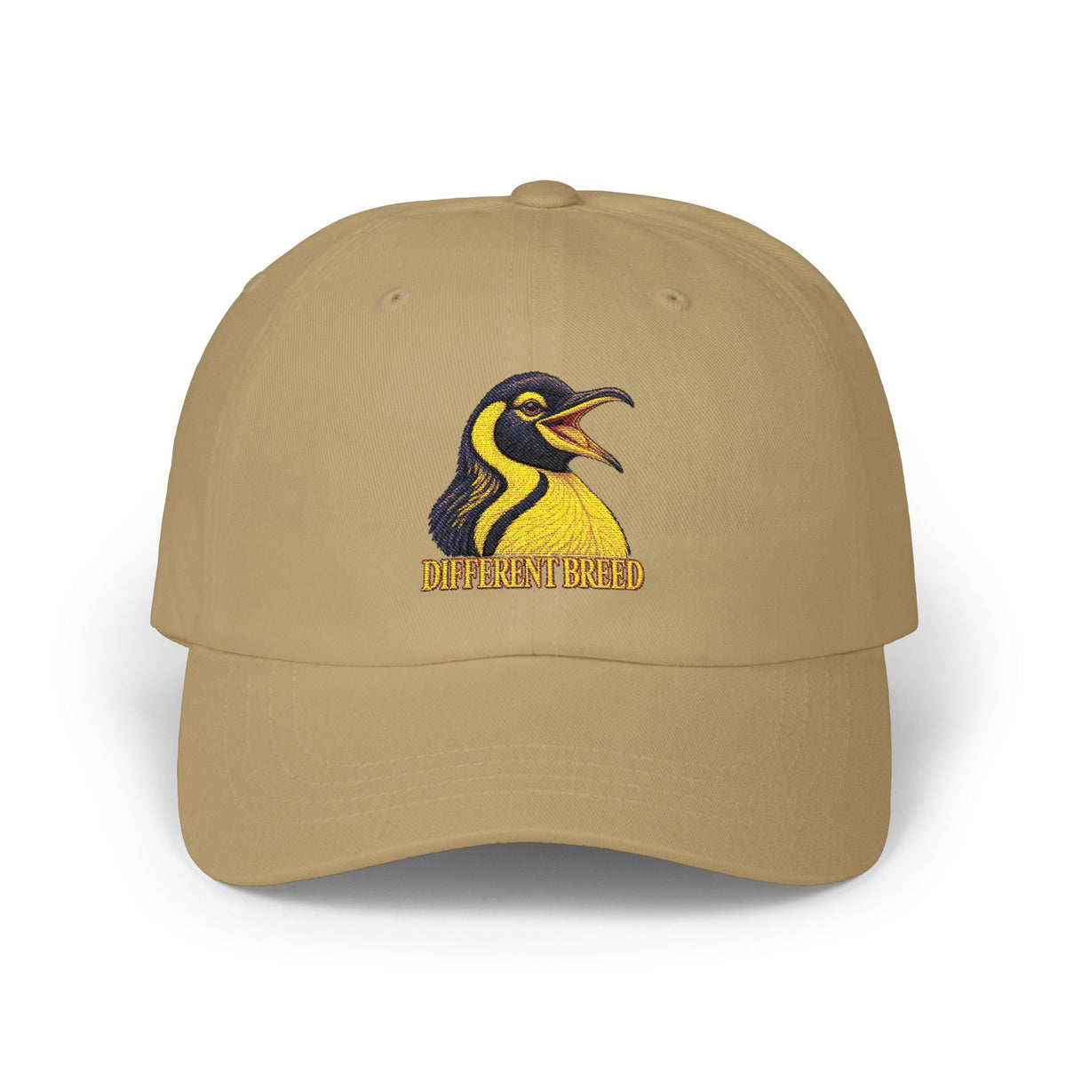 Penguin Logo Dad Cap - Embroidered 'Different Breed' Baseball Hat