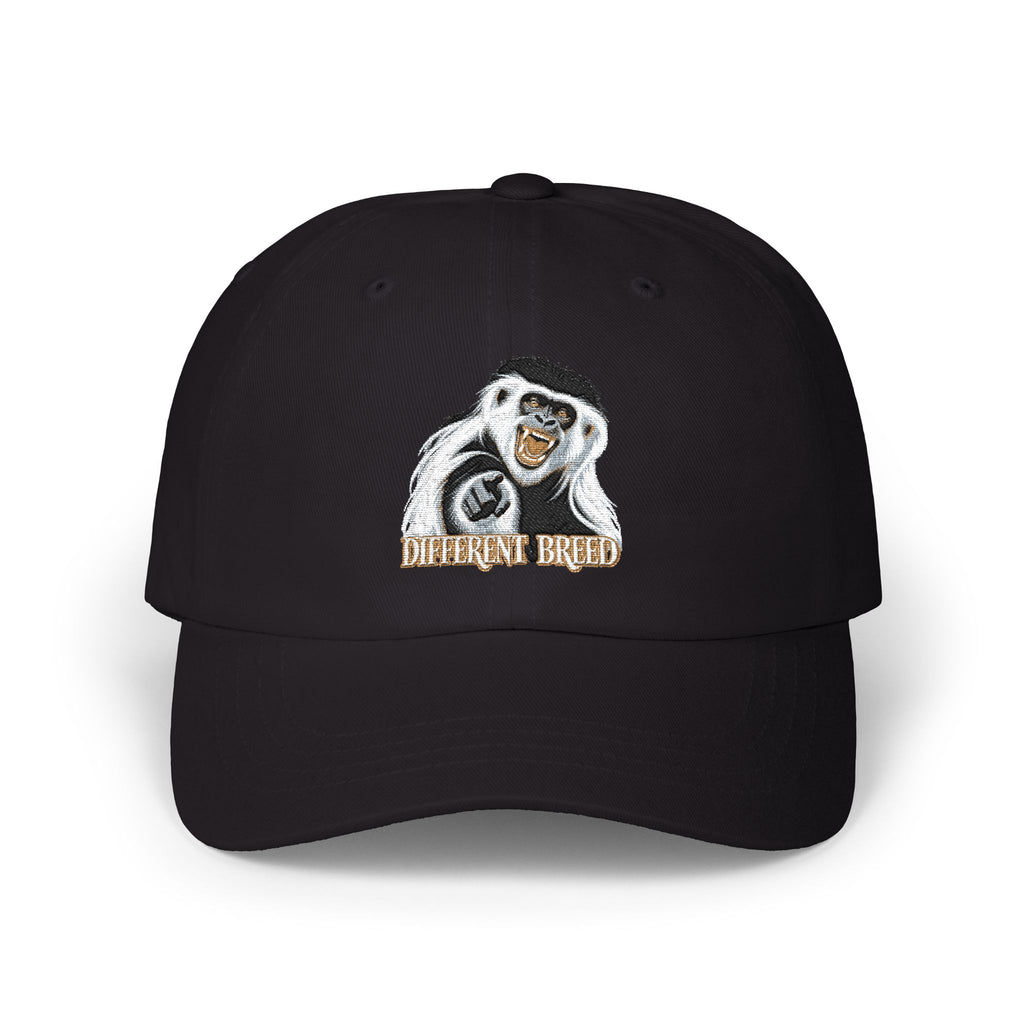 Dad Cap — Grinning Monkey Embroidered 'Celebrate Small' Baseball Hat