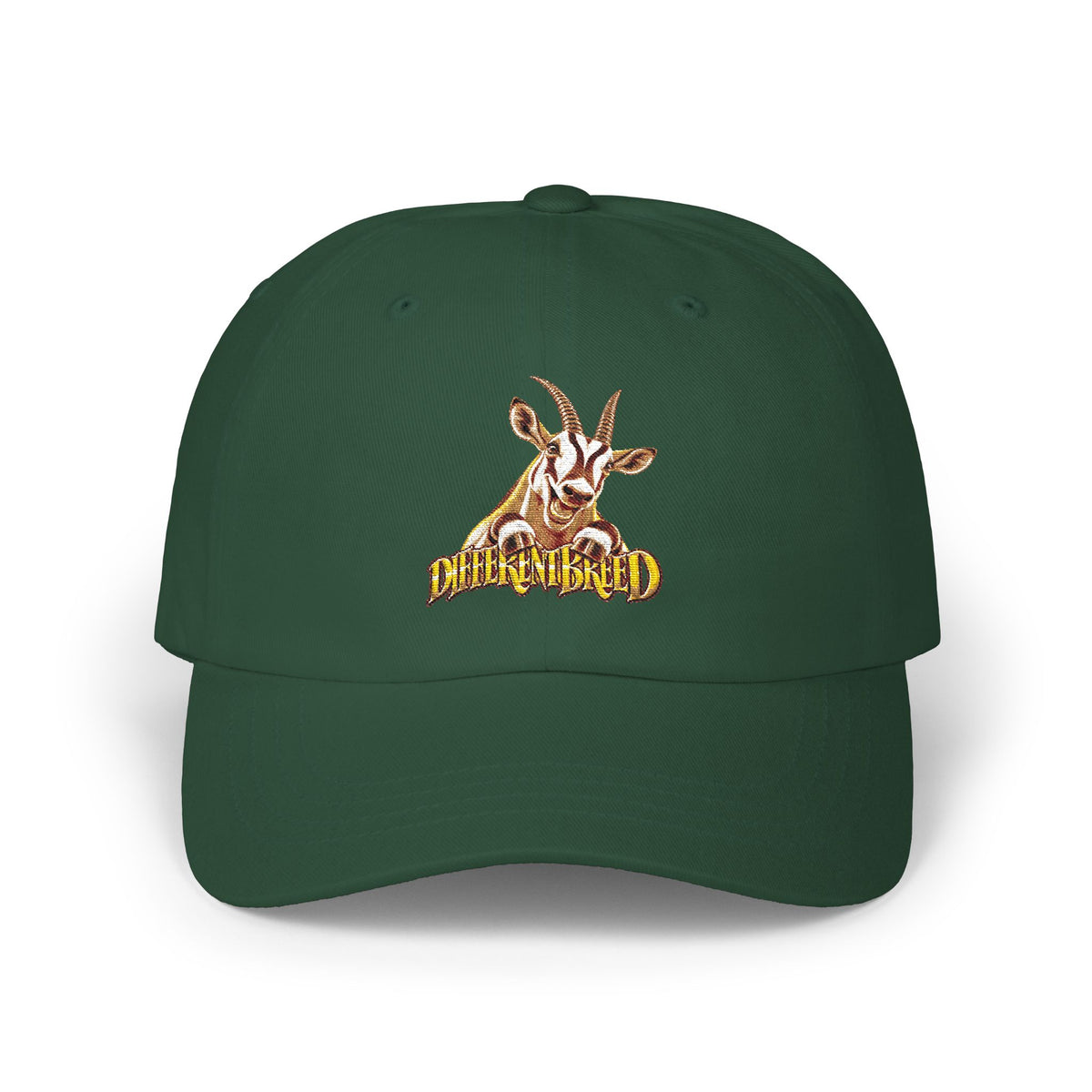 Dad Cap — Vintage Goat Patch "Mischief Made" Embroidered Hat