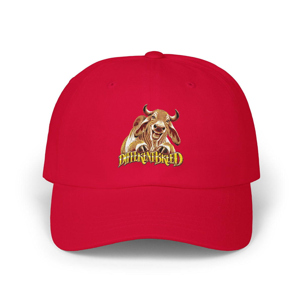 Dad Cap — Vintage Bull Embroidered "Bull-Shifted" Design