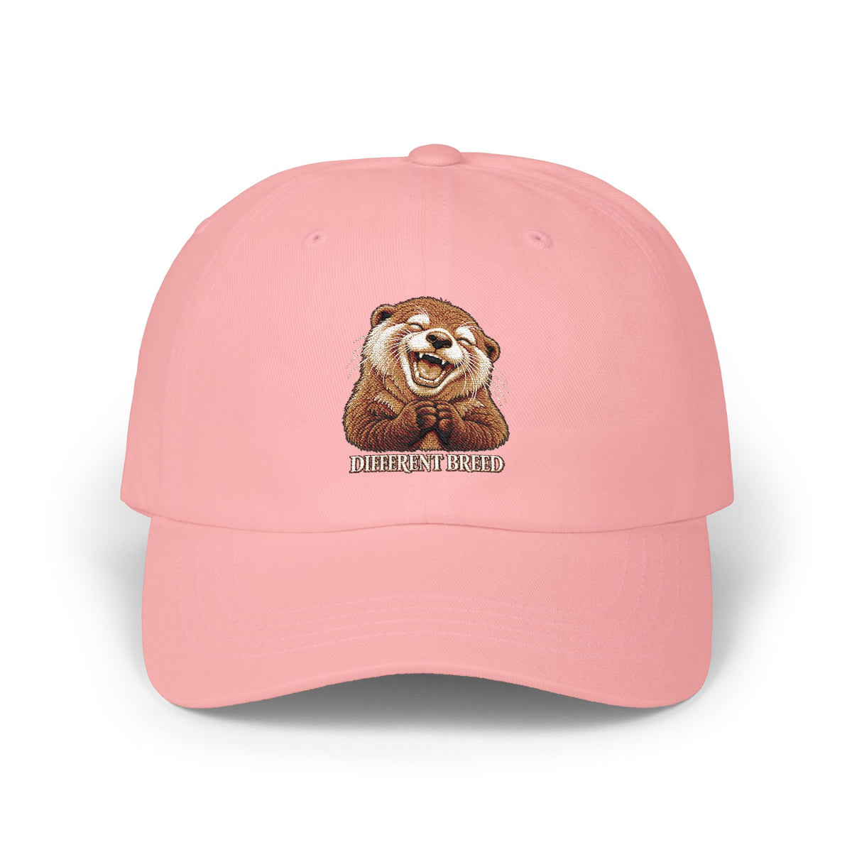 Dad Cap — Cute Smiling Otter Embroidered Baseball Hat