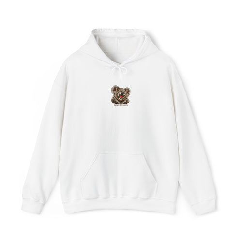 Bear Graphic Hoodie — Cozy Floral Teddy Bear Design