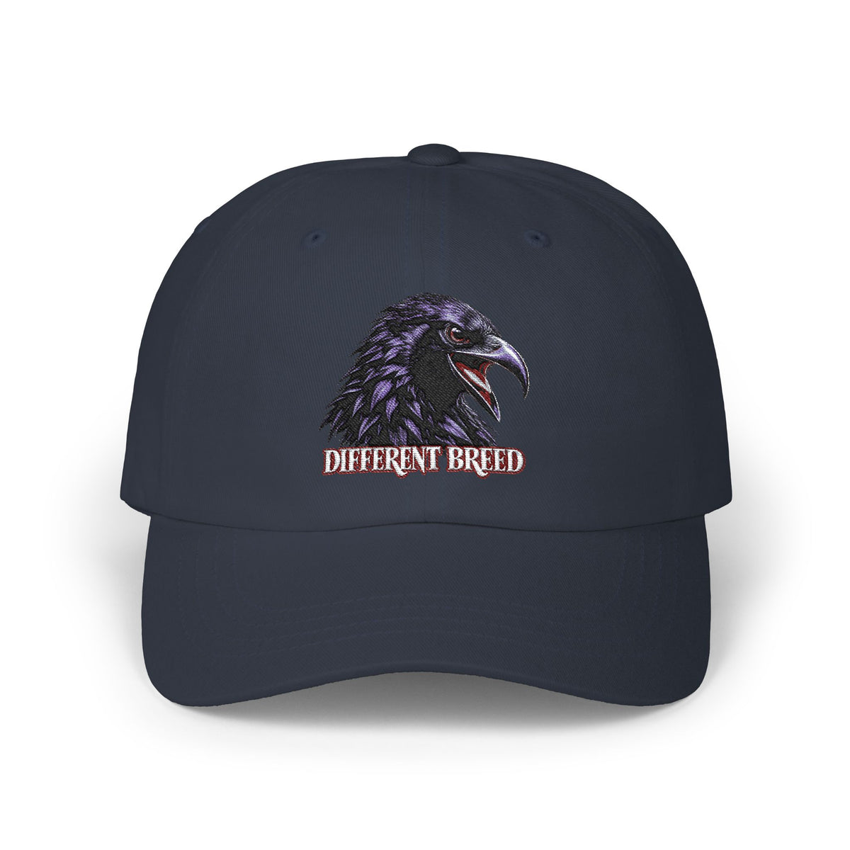 Dad Cap — Raven Head "Different Breed" Embroidered Hat