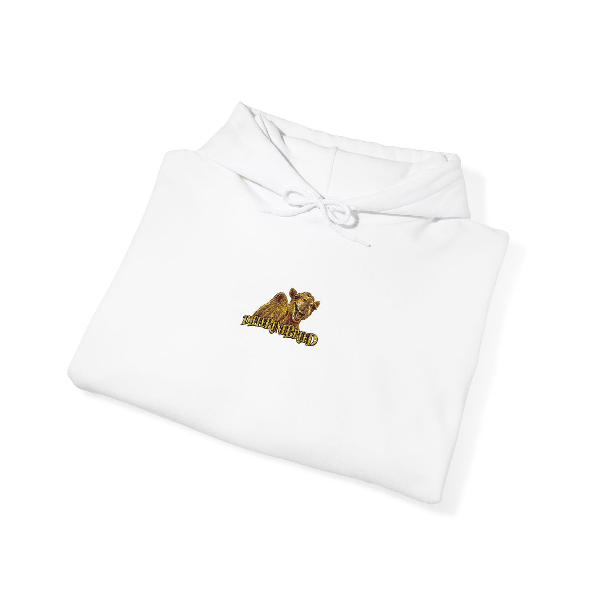 Tiger Embroidered Hoodie — Minimal Gold Leopard Chest Design