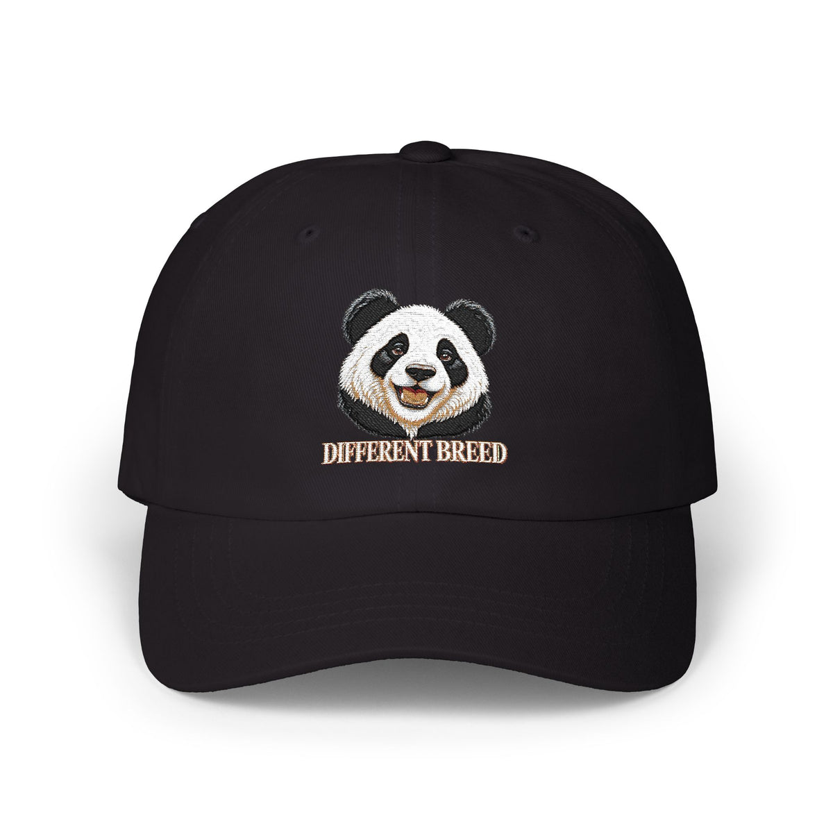 Panda Smile Classic Dad Cap — Embroidered Cute Panda Hat