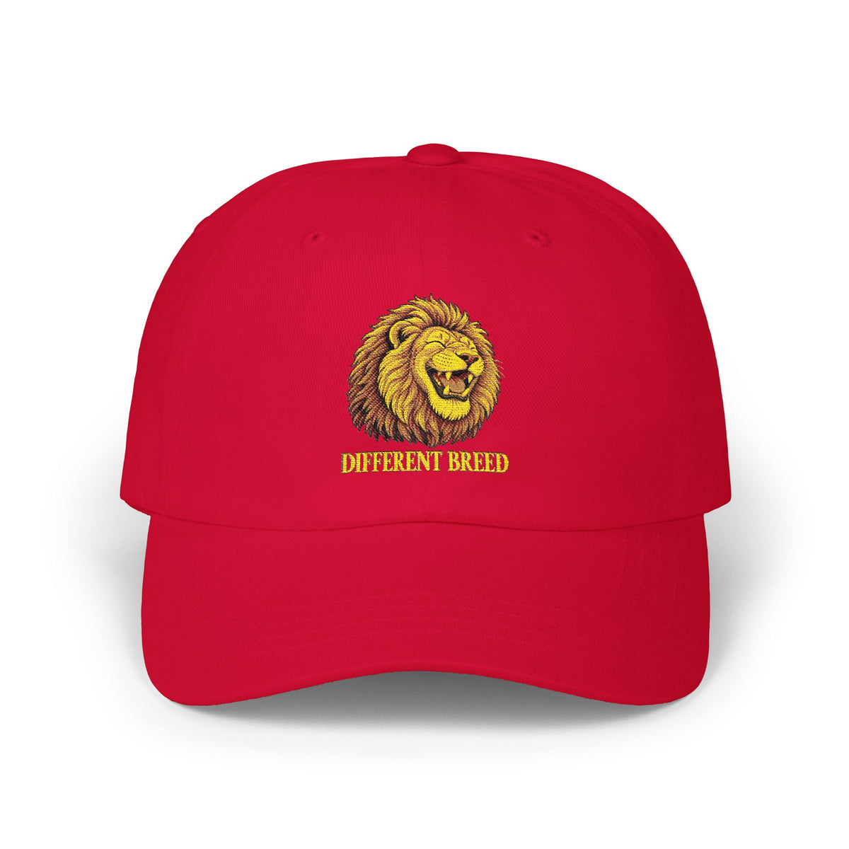 Lion Graphic Dad Cap — Vintage Embroidered Lion Hat