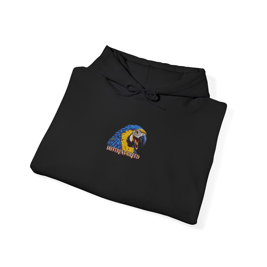 Hedgehog Floral Hoodie – Cute Blue & Yellow Garden Critter Sweatshirt