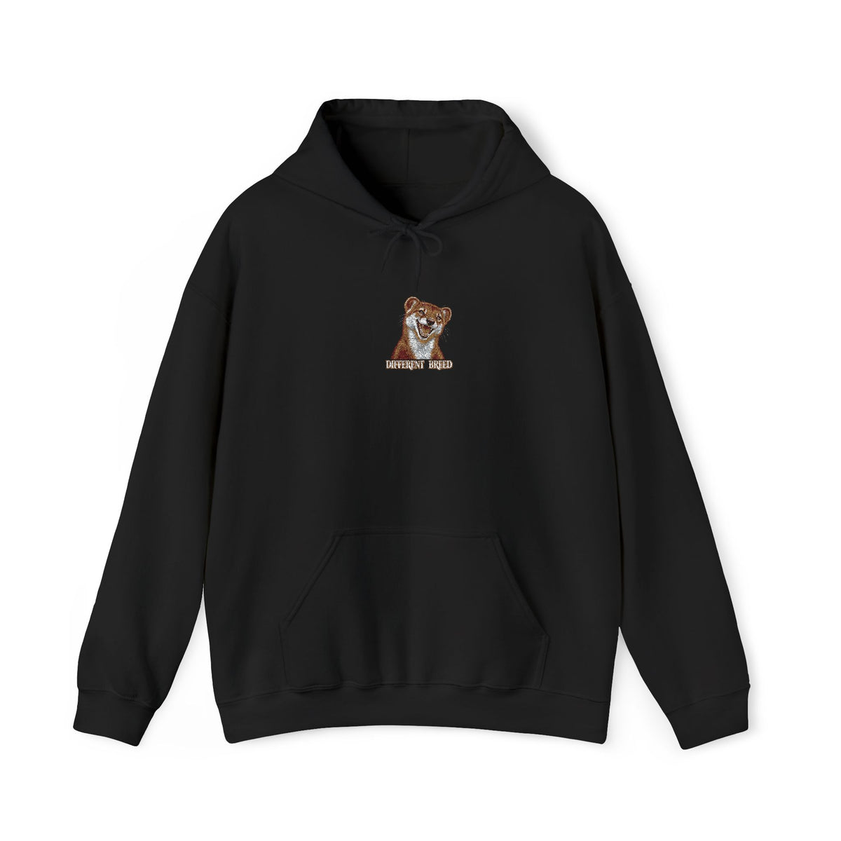 Embroidered Brown Bear Initial 'R' Hoodie – Cozy Animal Monogram Sweatshirt