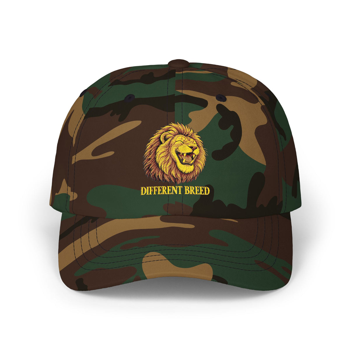 Lion Graphic Dad Cap — Vintage Embroidered Lion Hat