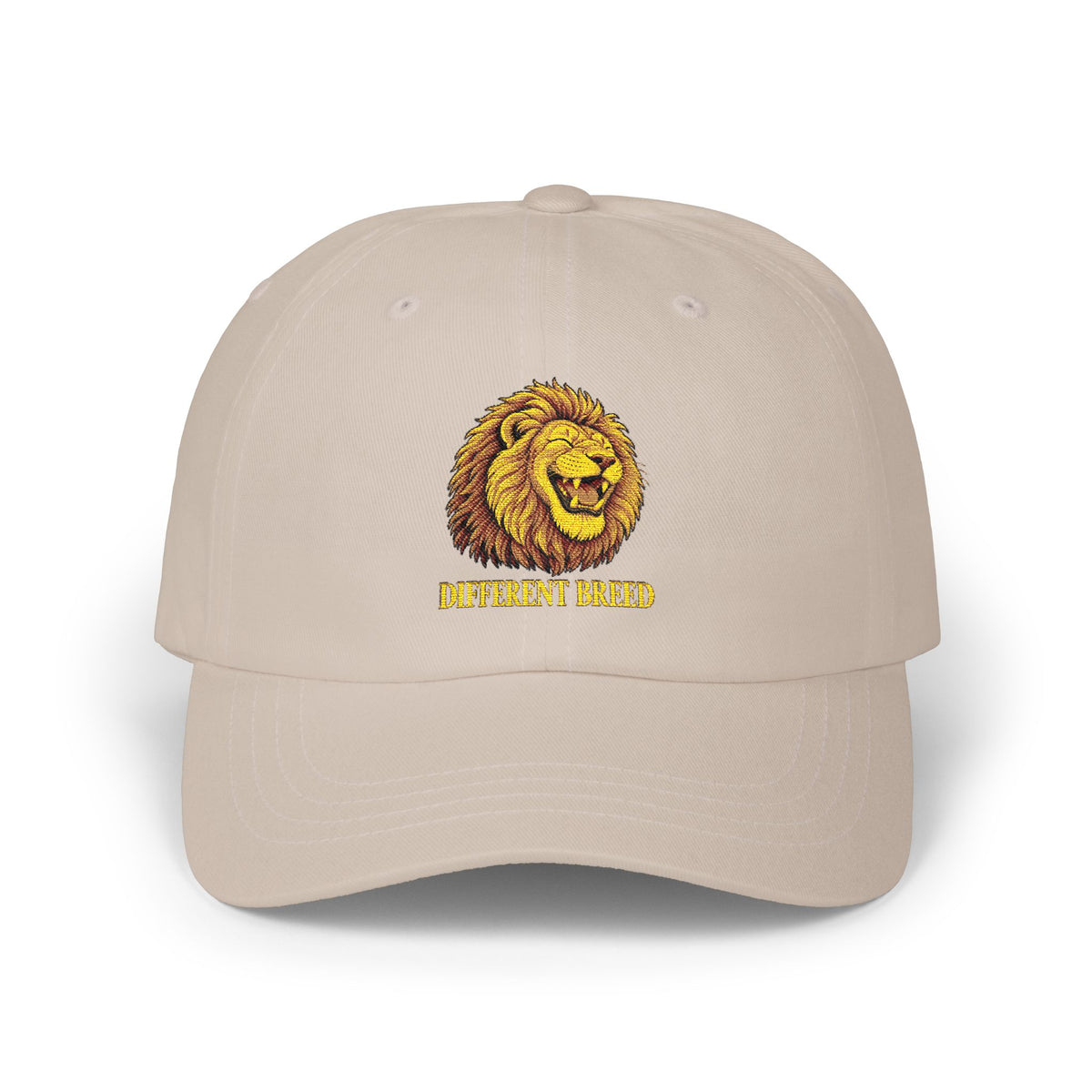 Lion Graphic Dad Cap — Vintage Embroidered Lion Hat