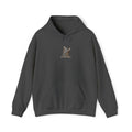 Wolf Sketch Hoodie — Minimal Small Chest Animal Graphic Sweatshirt