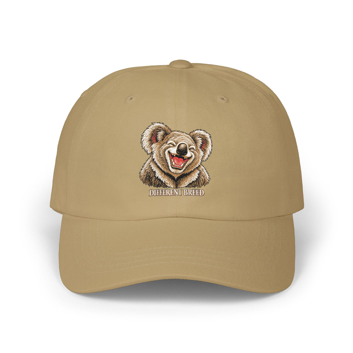 Bear Smile Classic Dad Cap — Embroidered Cute Teddy Hat