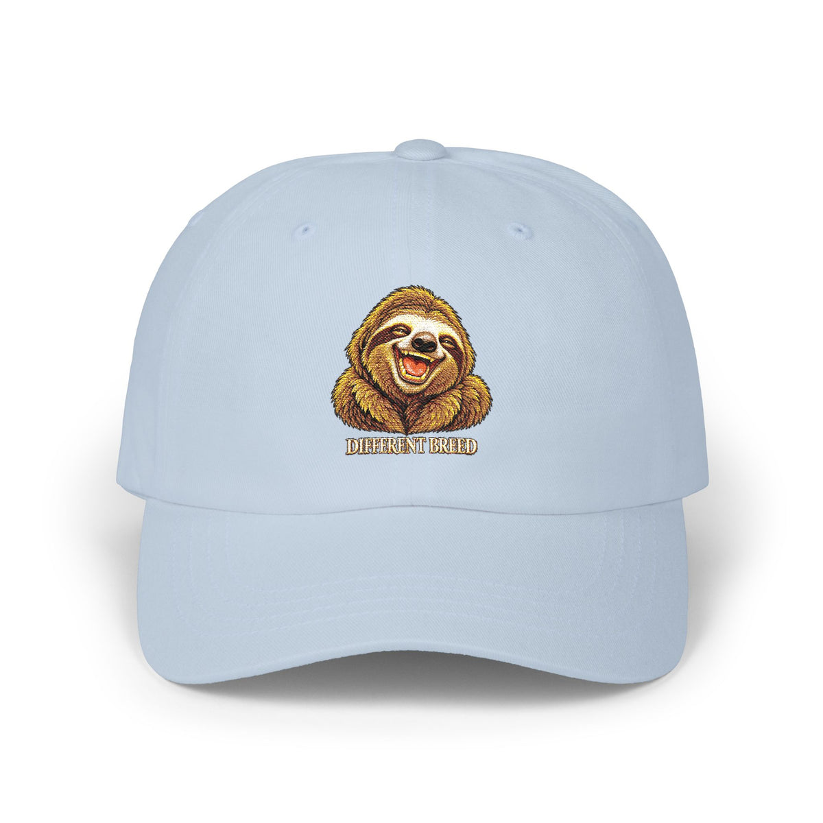 Sloth Smile Classic Dad Cap — Embroidered Relaxed Sloth Hat