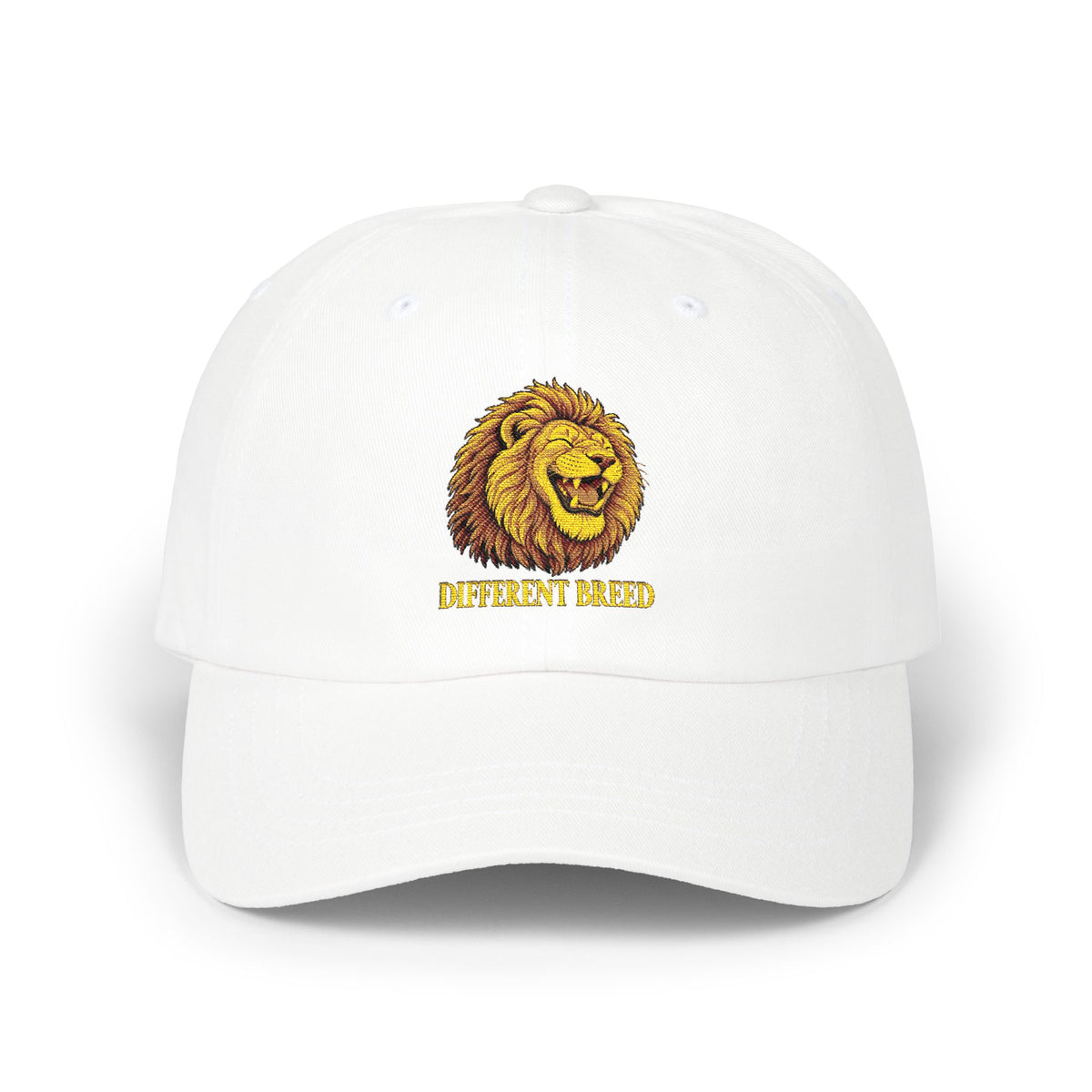 Lion Graphic Dad Cap — Vintage Embroidered Lion Hat
