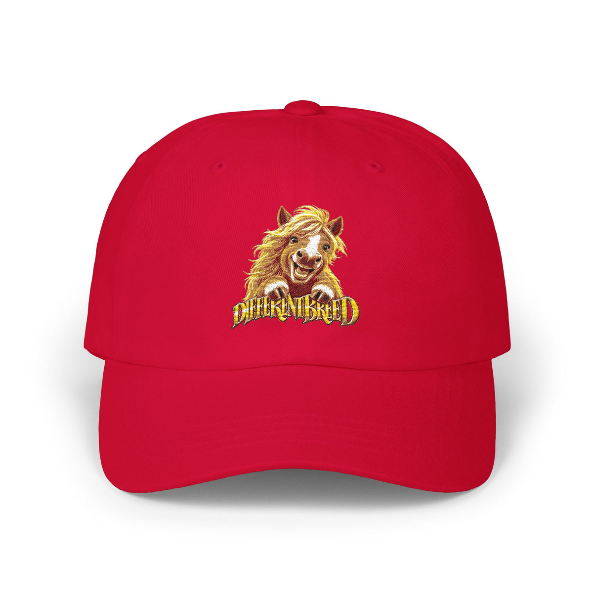 Dad Cap — Golden Horse Embroidered 'Stay Wild' Hat