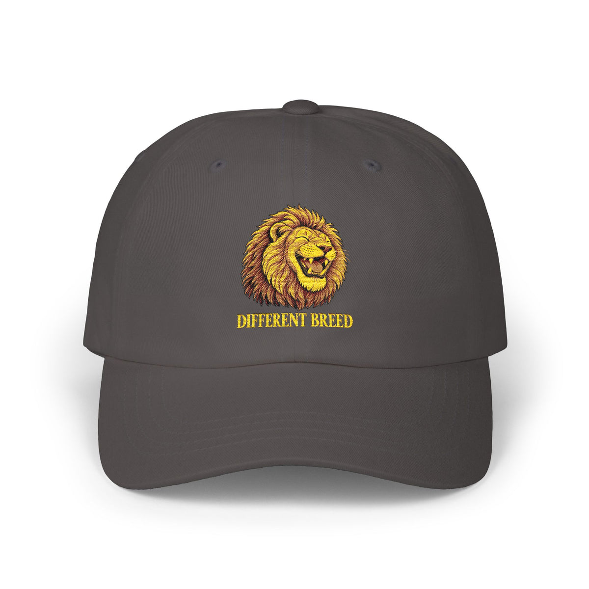 Lion Graphic Dad Cap — Vintage Embroidered Lion Hat