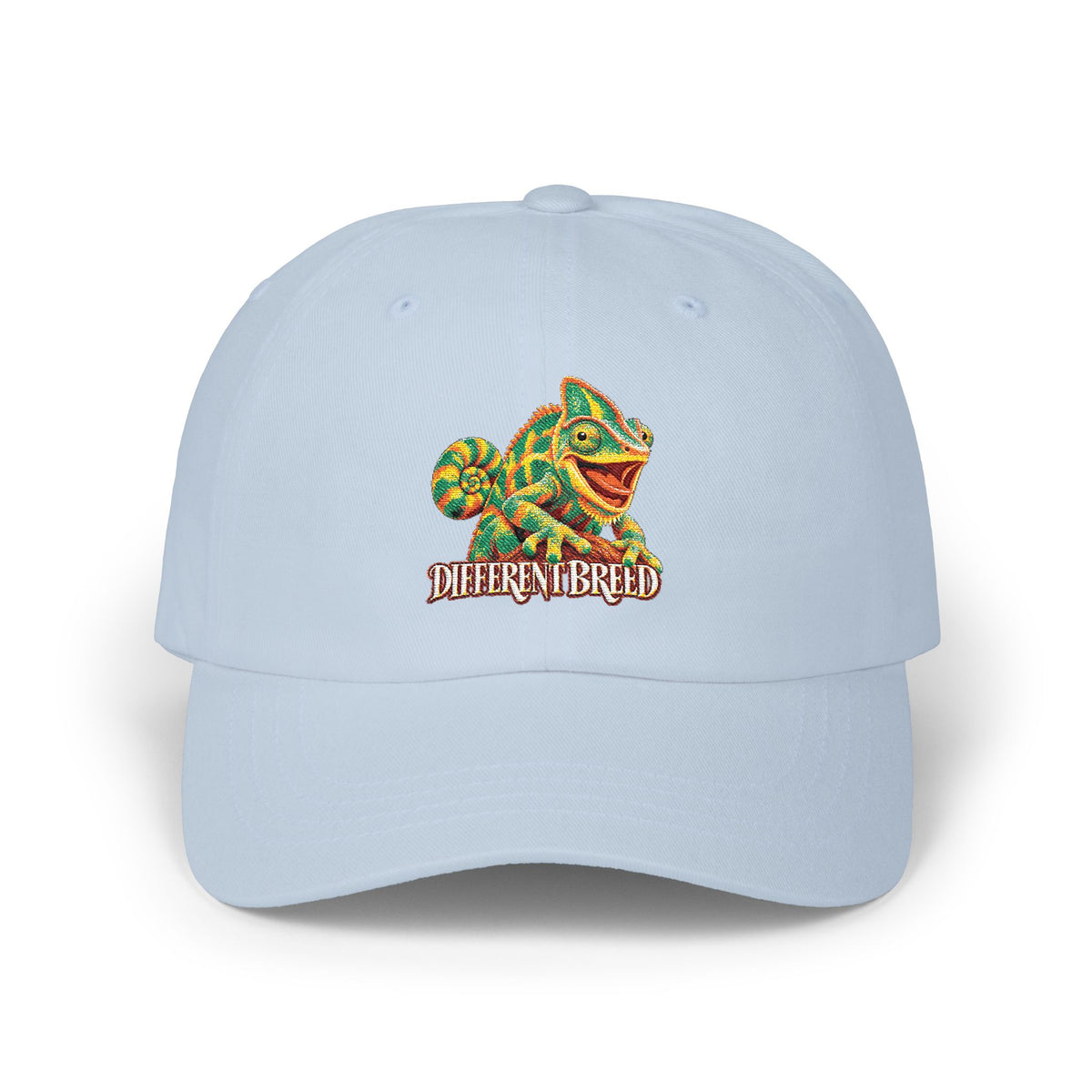 Chameleon Dad Cap — 'Different Breed' Colorful Reptile Embroidered Hat