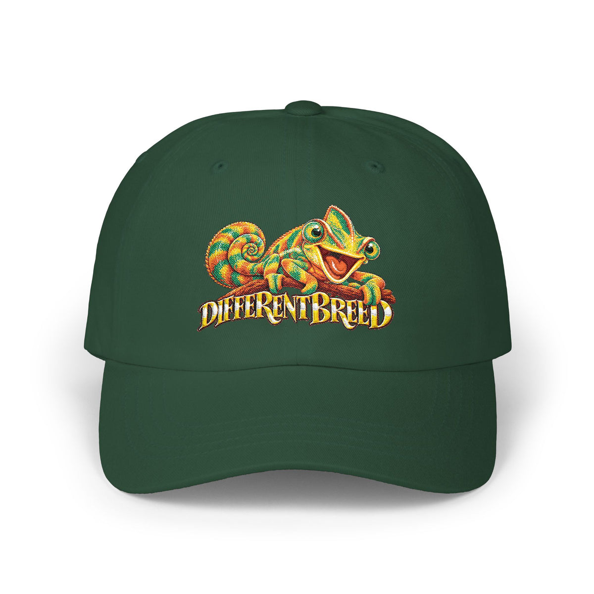 Dad Cap — Colorful Chameleon "Different Breed" Embroidered Hat
