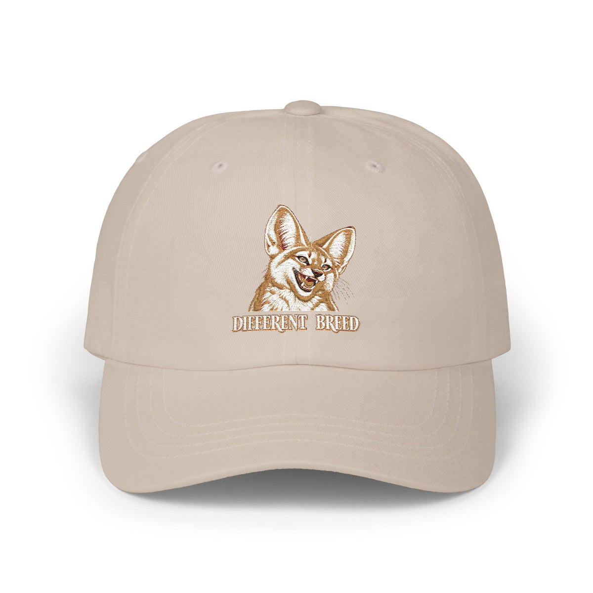 Embroidered Fennec Fox Dad Cap — 'Different Breed' Cute Animal Baseball Hat