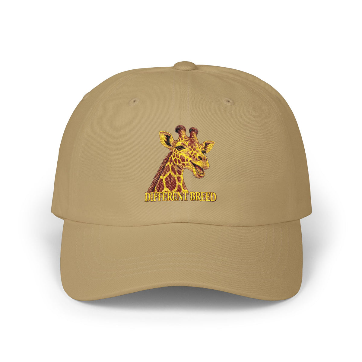 Giraffe Embroidered Dad Cap — Cute Safari Animal Baseball Hat