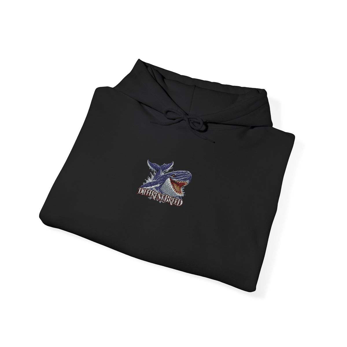 Dragon Crest Hoodie — Small Embroidered Fantasy Dragon Chest Design