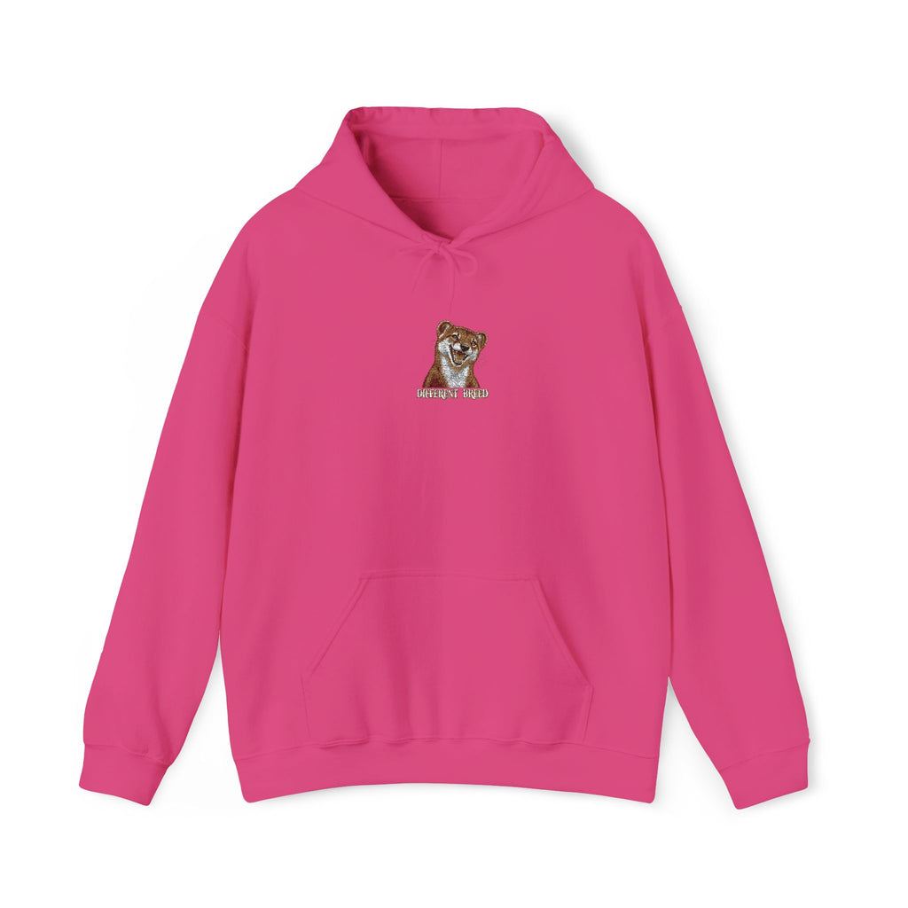 Embroidered Brown Bear Initial 'R' Hoodie – Cozy Animal Monogram Sweatshirt