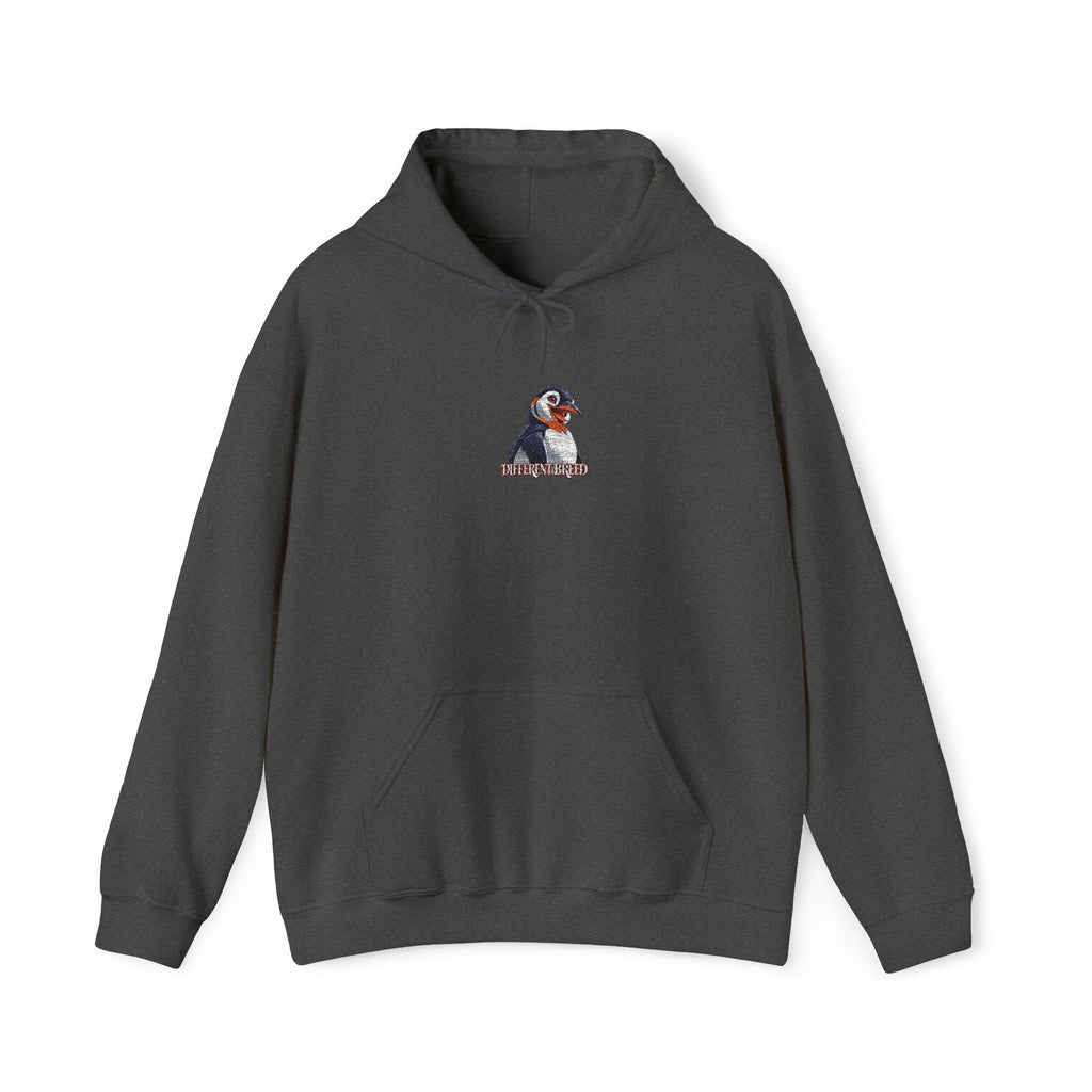 Puffin Portrait Hoodie – Minimalist Bird Graphic Sweatshirt