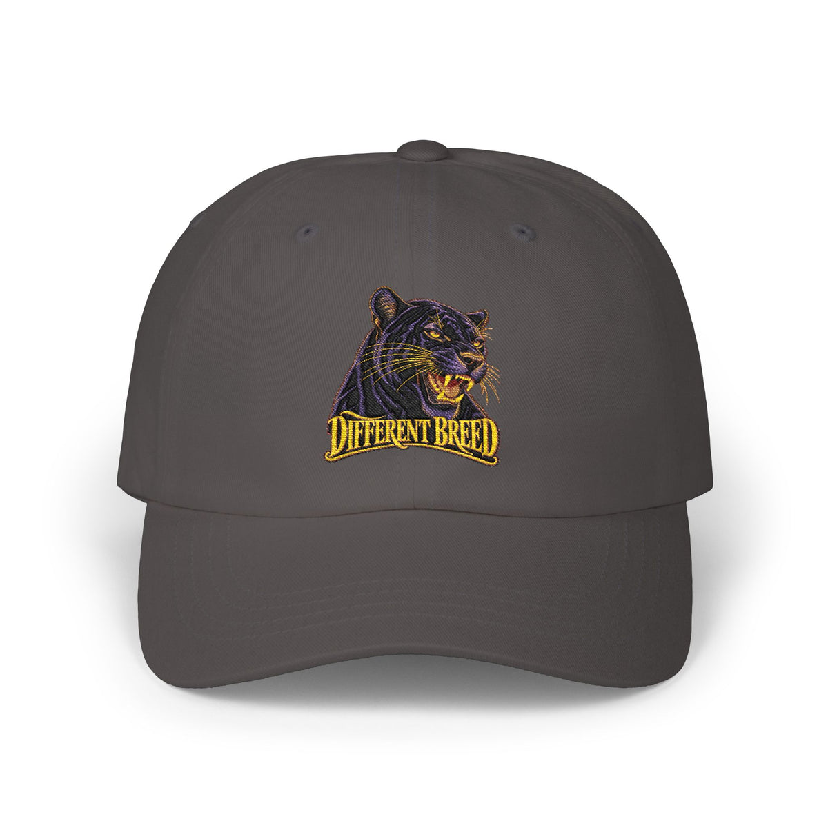Dad Cap — Embroidered Black Panther "Different Breed" Vintage Baseball Hat