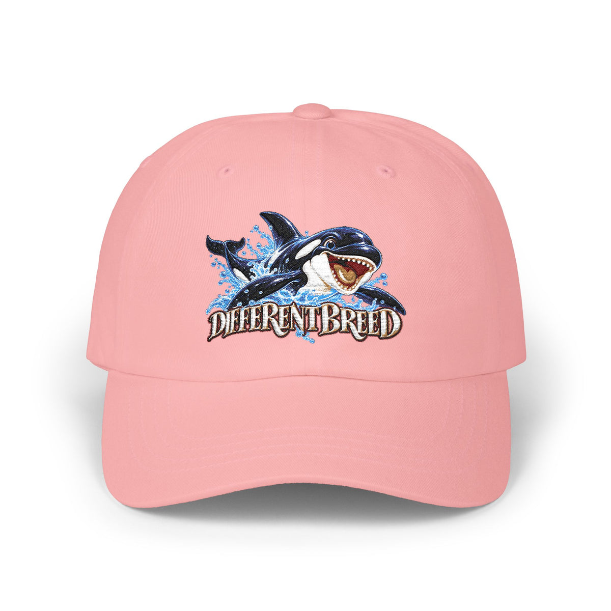 Shark 'Different Breed' Dad Cap — White Embroidered Baseball Hat