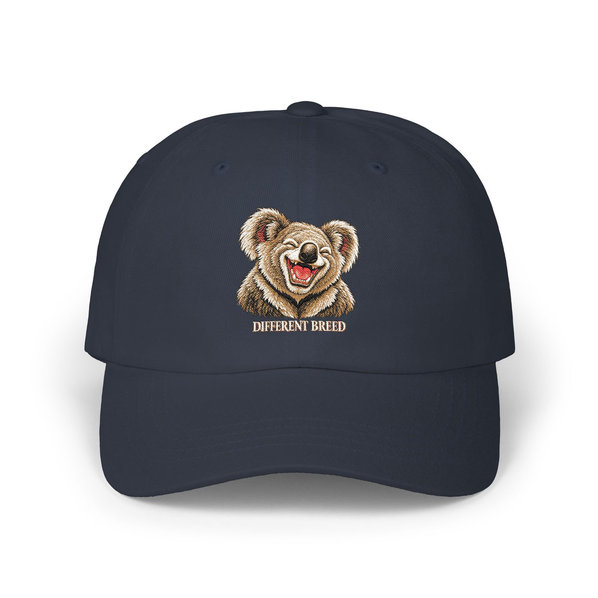 Bear Smile Classic Dad Cap — Embroidered Cute Teddy Hat