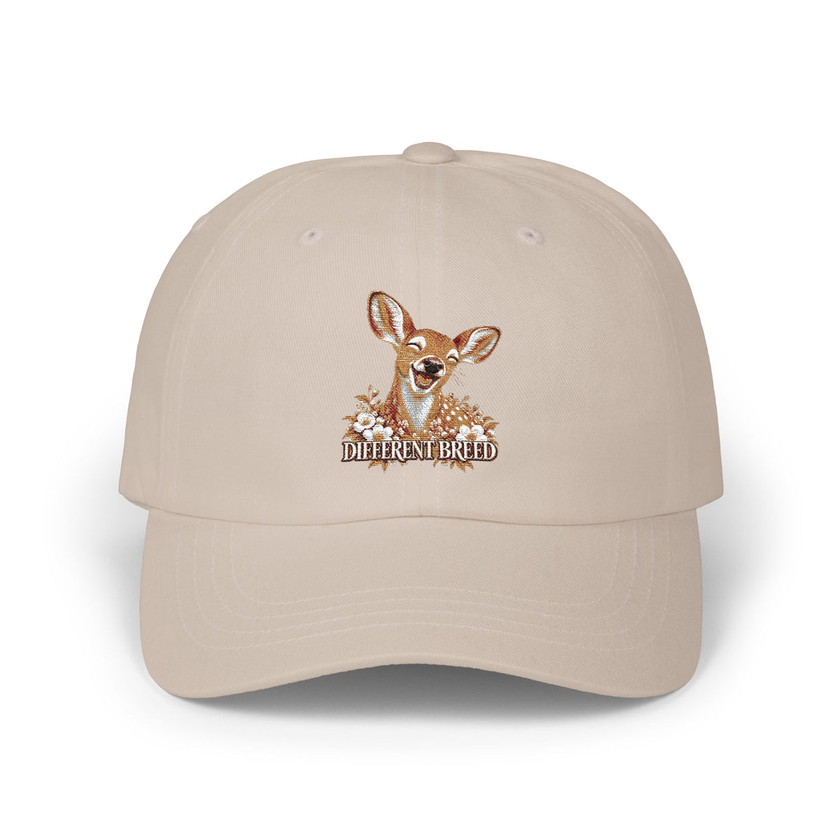 Classic Dad Cap — Cute Fawn Embroidered Deer Hat