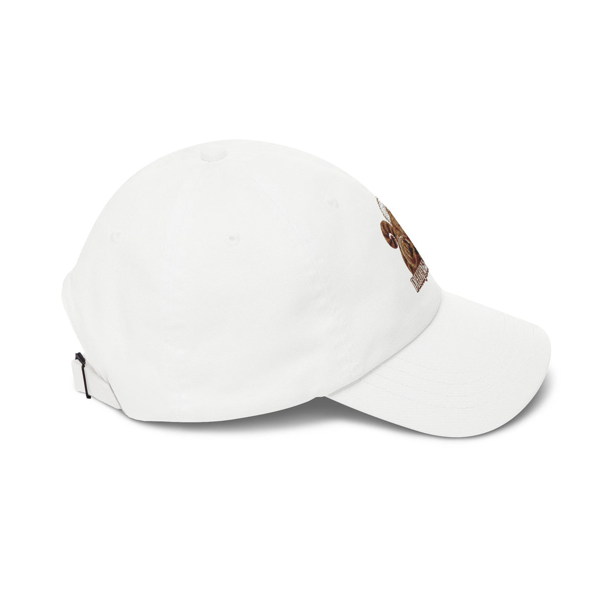 Embroidered Chocolate Labrador Dad Cap — 'Labrador & Bud' Puppy Hat