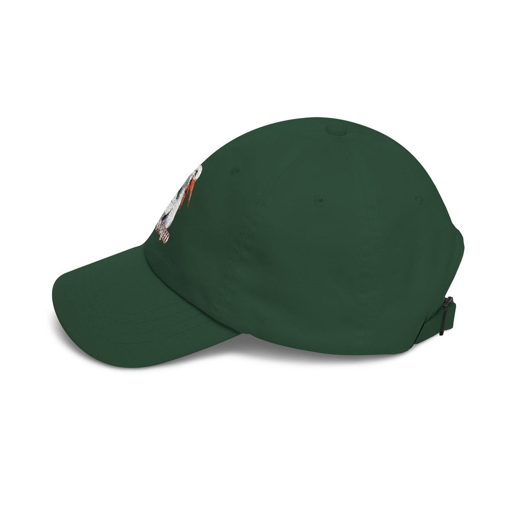 Dad Cap — Embroidered Pelican "Here for the Bird" Hat