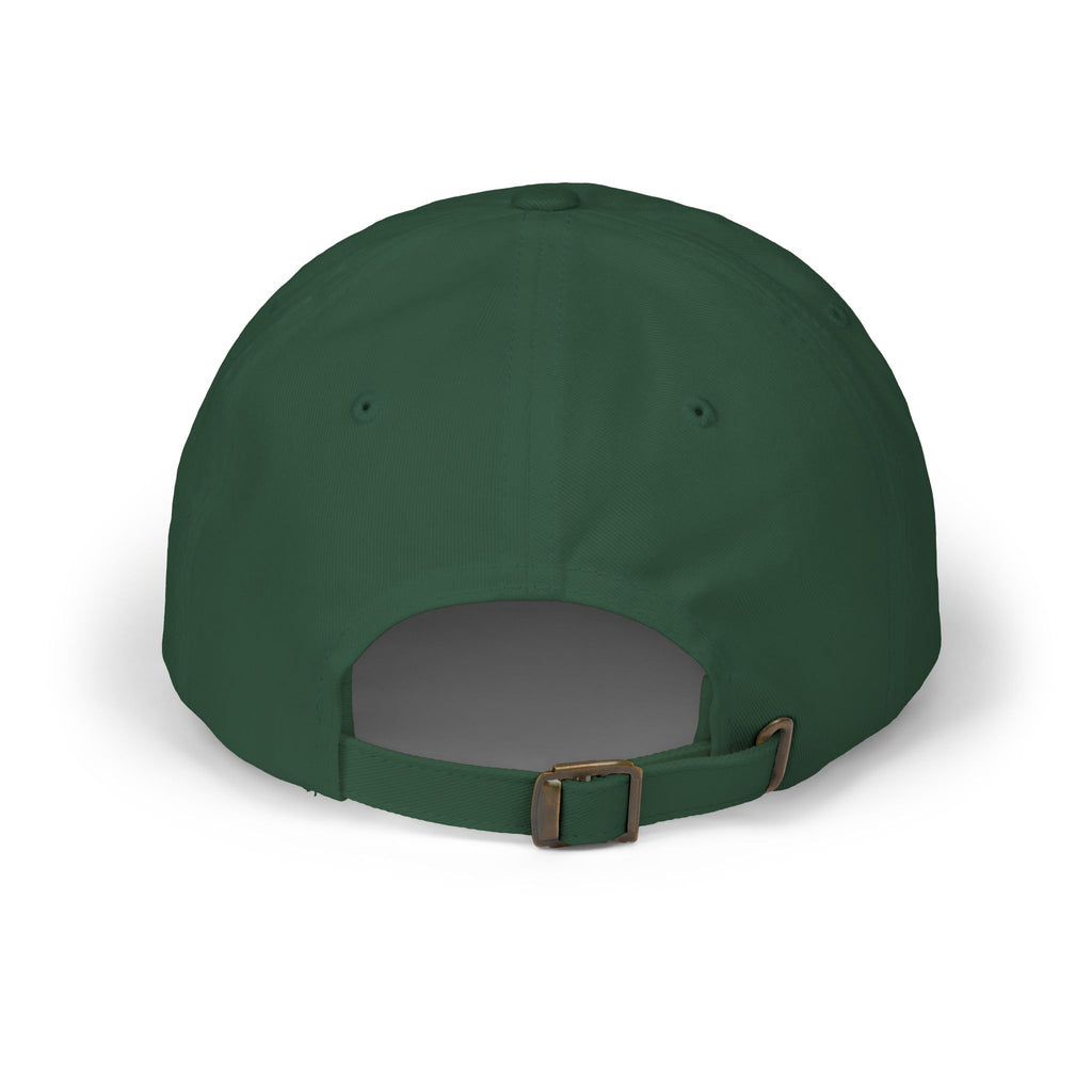 Snow Leopard Dad Cap — Embroidered Wildlife Baseball Hat