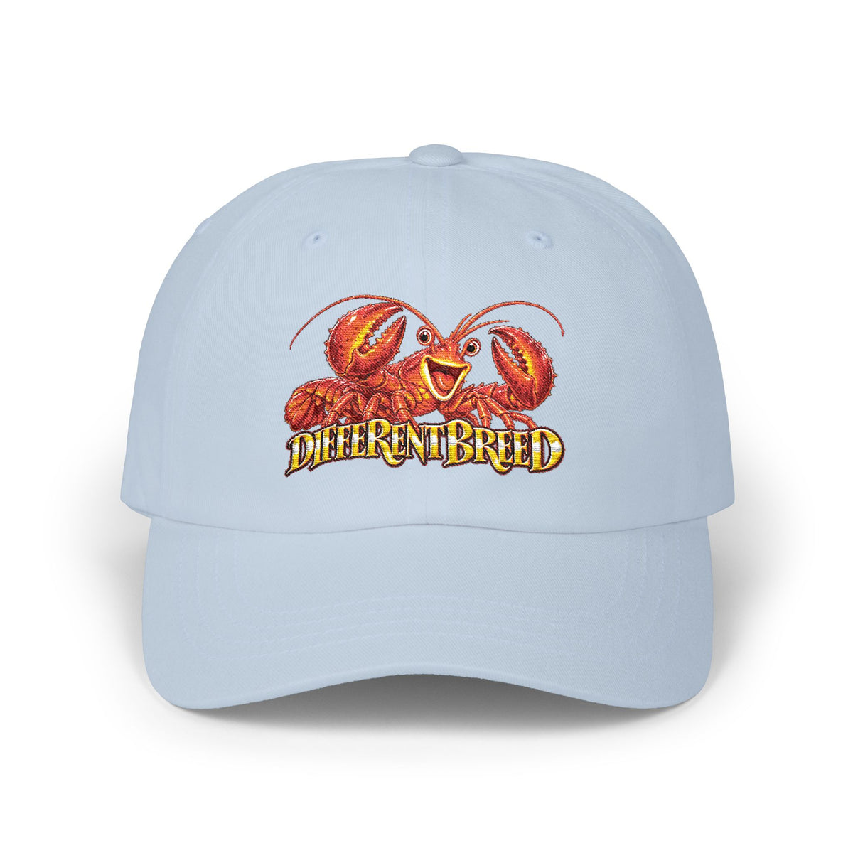 Dad Cap – 'Different Breed' Cartoon Lobster Embroidered Hat