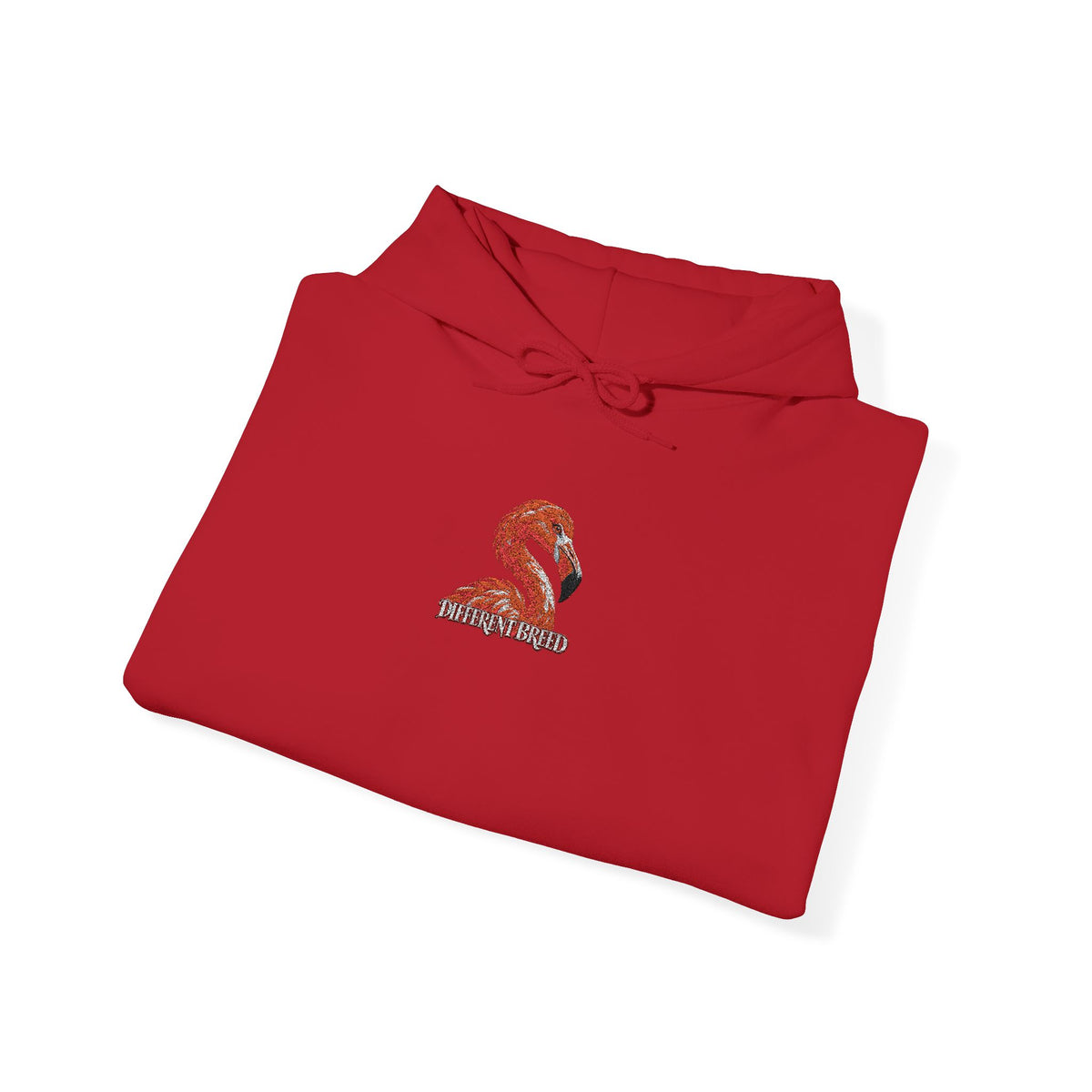 Dragon Floral Hoodie — Small Red Floral Dragon Chest Print, Asian Mythology Streetwear